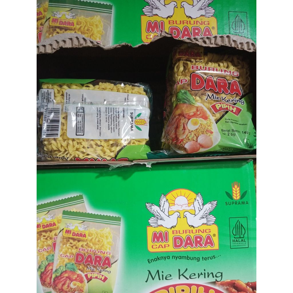 

Mie Cap Burung Dara Hijau (140gram)