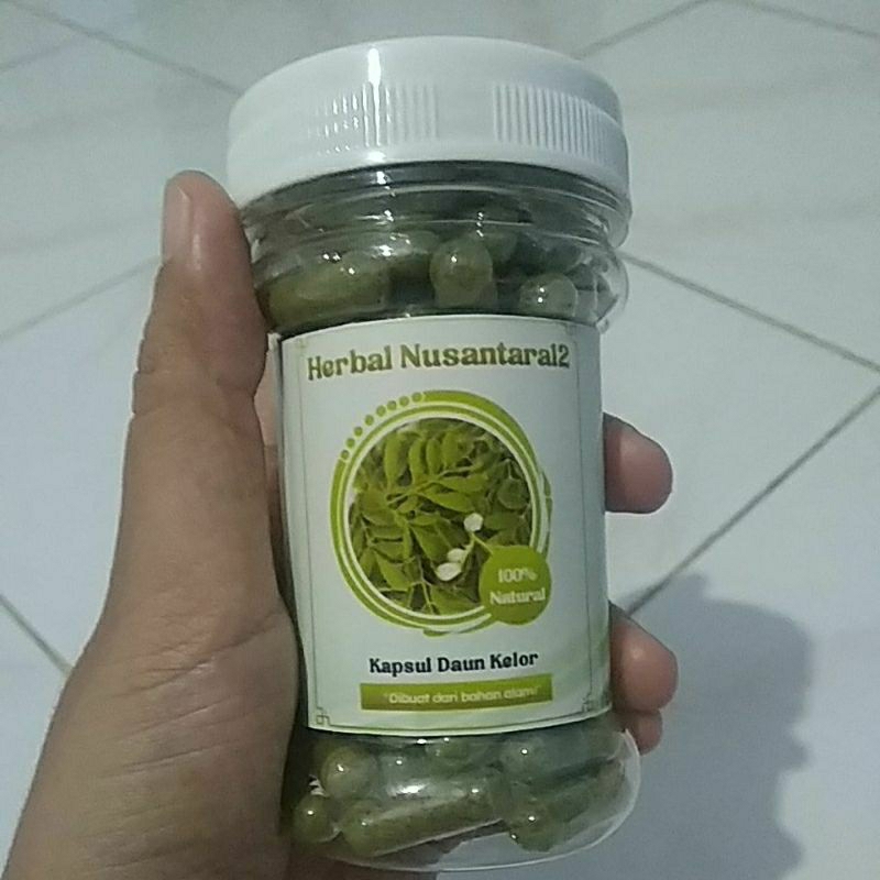 

kapsul herbal daun kelor murni isi 100