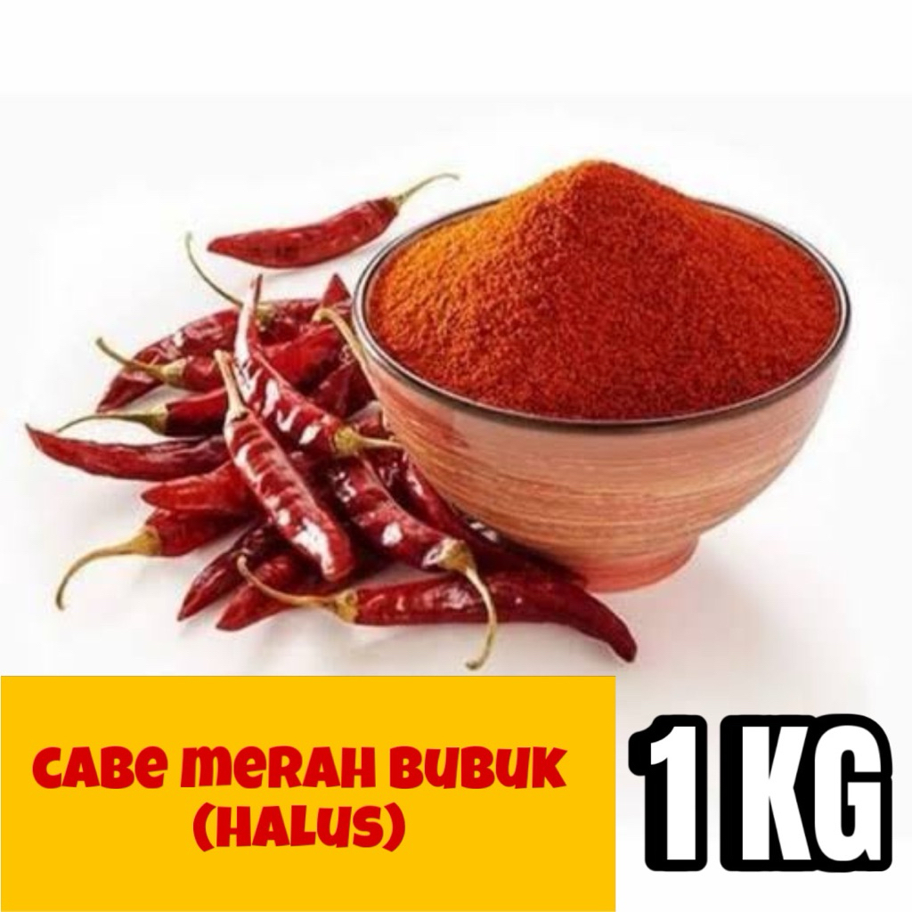 

Bubuk Cabe Merah Halus 1Kg Kiloan Original Tanpa Campuran Murni Tekstur Halus Murah Halal Bumbu Instan