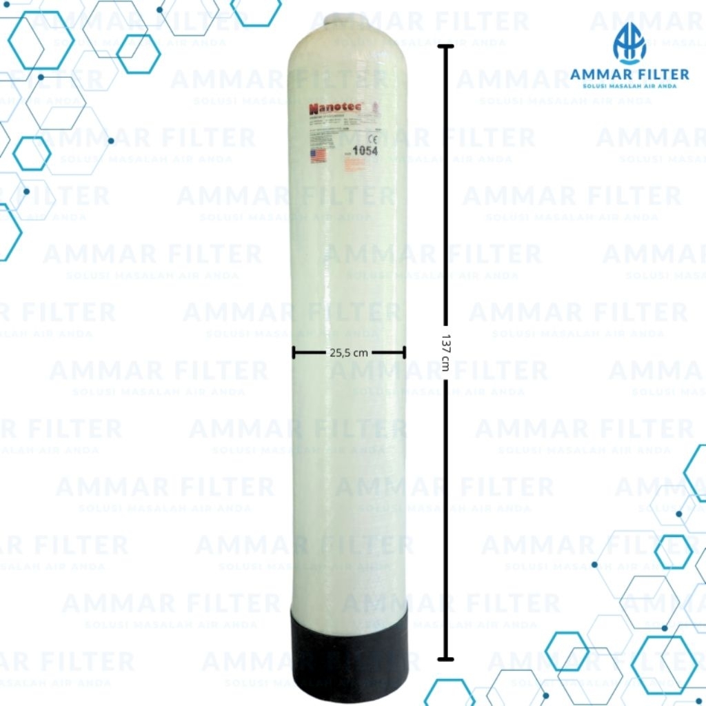 Tabung Filter Air FRP 1054 Set 3 Way Valve Manual / 3 Way Valve Otomatis / 5 way softener