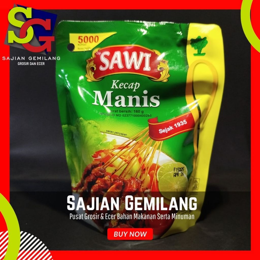 

Kecap Manis Cap Sawi 160g refill - Grosir Sajian Gemilang