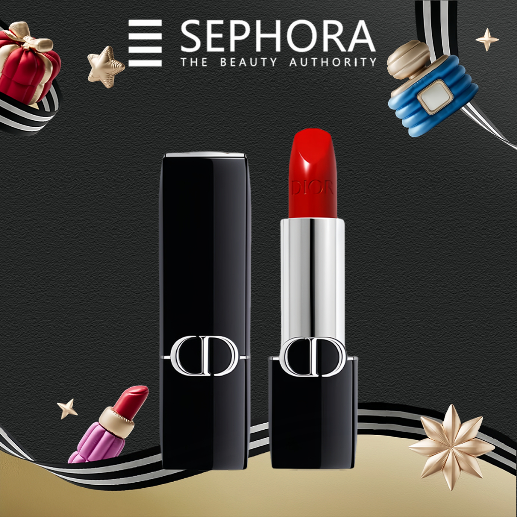 【100% Original】Dior Lipstik-3.5gr / Rouge Dior Lipstick/Lipstick Dior