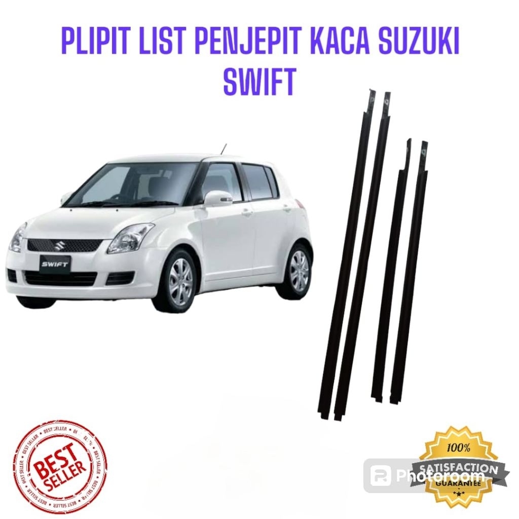 karet pelipit kaca pintu luar mobil  Suzuki Swift