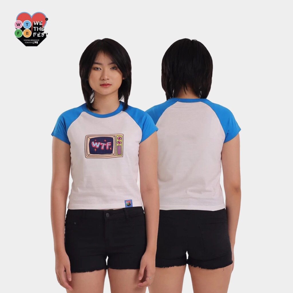 We The Fest TV Box Blue Cropped Top Official Merchandise