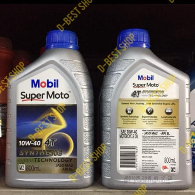 Oli mesin motor MOBIL1 10W/40 - 0,8 liter