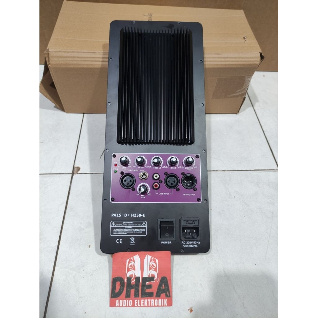 Kit Power Speaker Aktif Monitor Floor Model Huper 1000 Watt 40x16 cm Original Travo Toroid PA15-D+H2