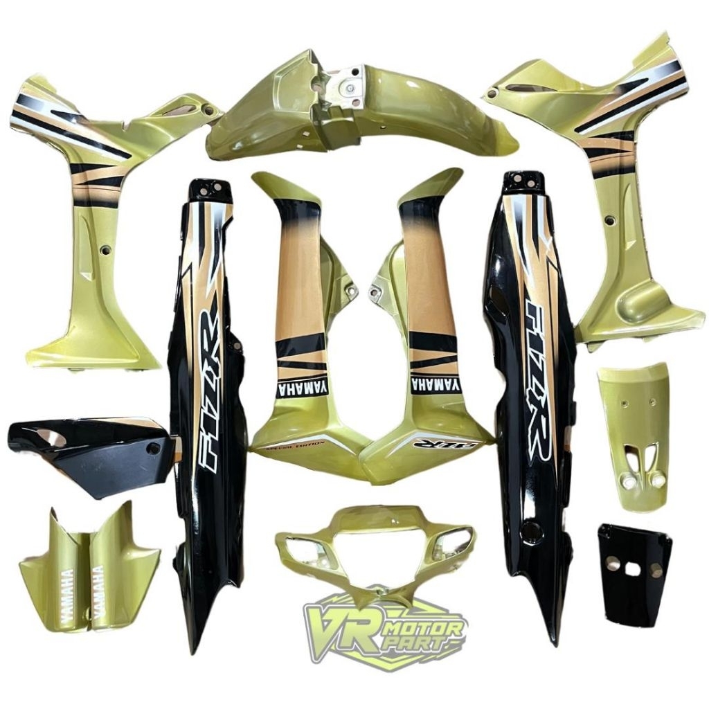 BODY FIZ R FULL SET HALUS GOLD KUNING HITAM
