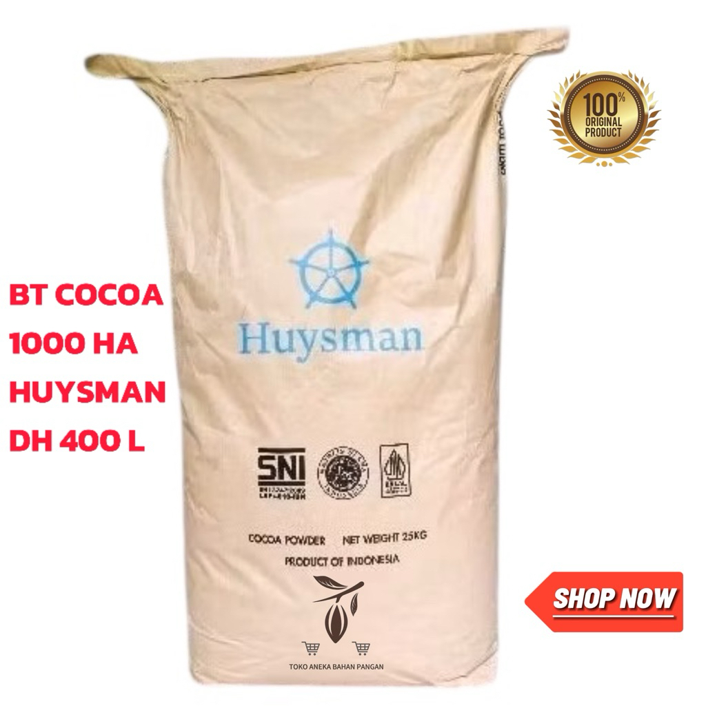 

BT COCOA HUYSMAN JAVA DARK CHOCOLATE BT1000 HA Huysman 25 kg bubuk coklat (Drinks/brownies/puding/ice cream) cokelat bubuk asli tanpa campuran