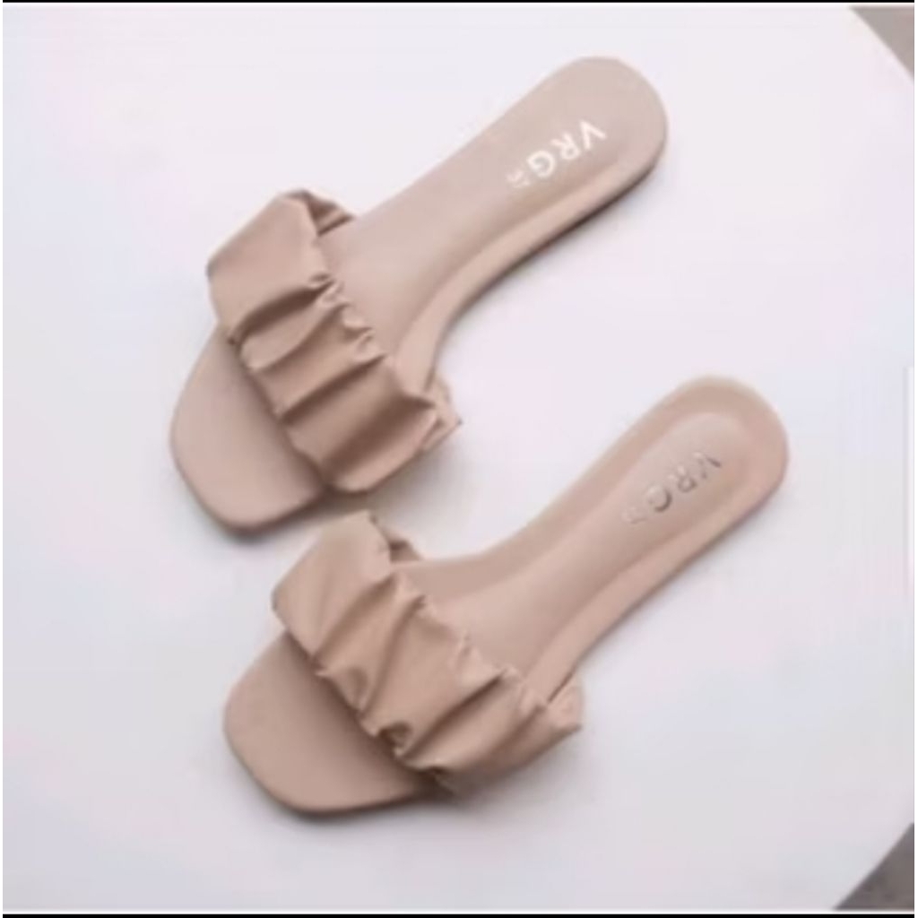 SANDAL TEPLEK WANITA KOKOP KERUT VRG