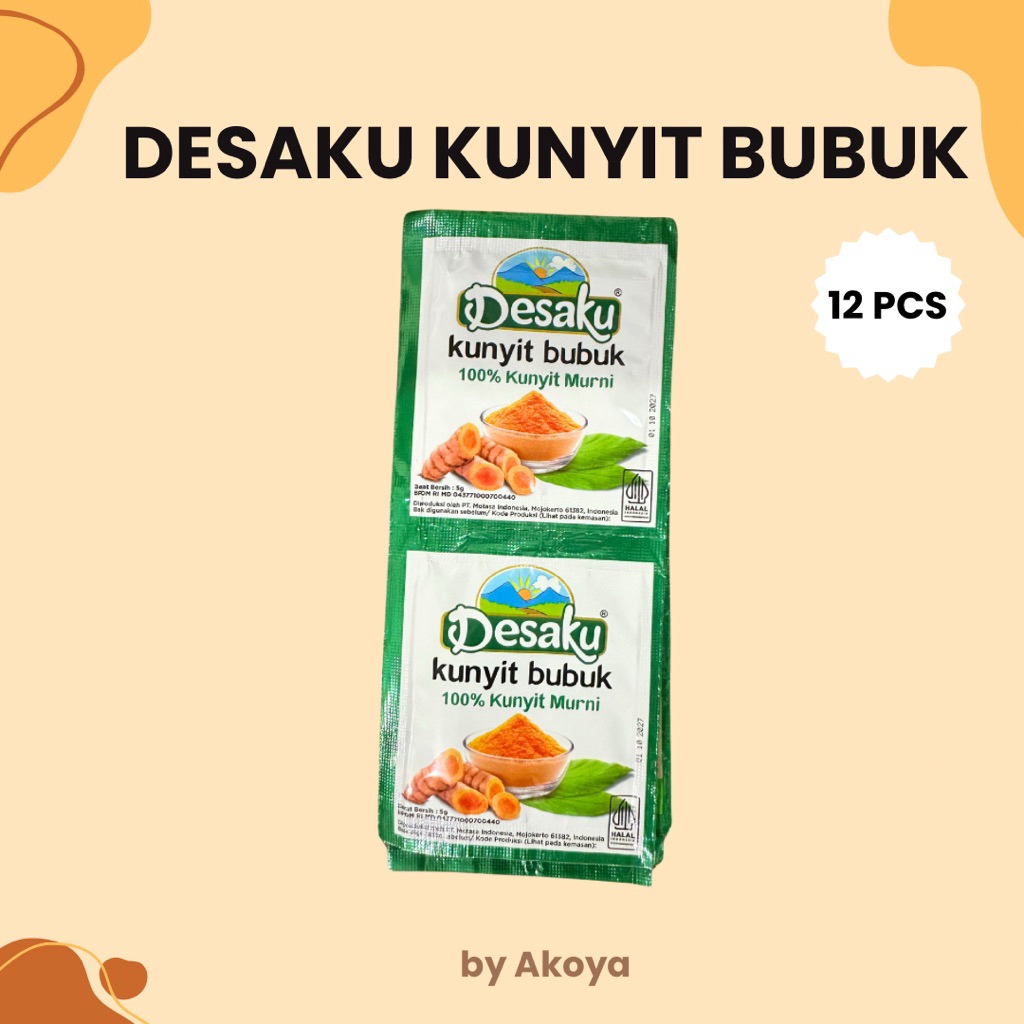 

12 pcs DESAKU KUNYIT BUBUK 10gr
