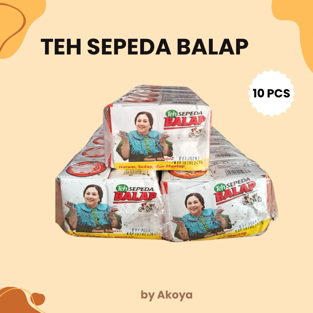 

10 PCS TEH SEPEDA BALAP TUBRUK ASLI SOLO + GELAS