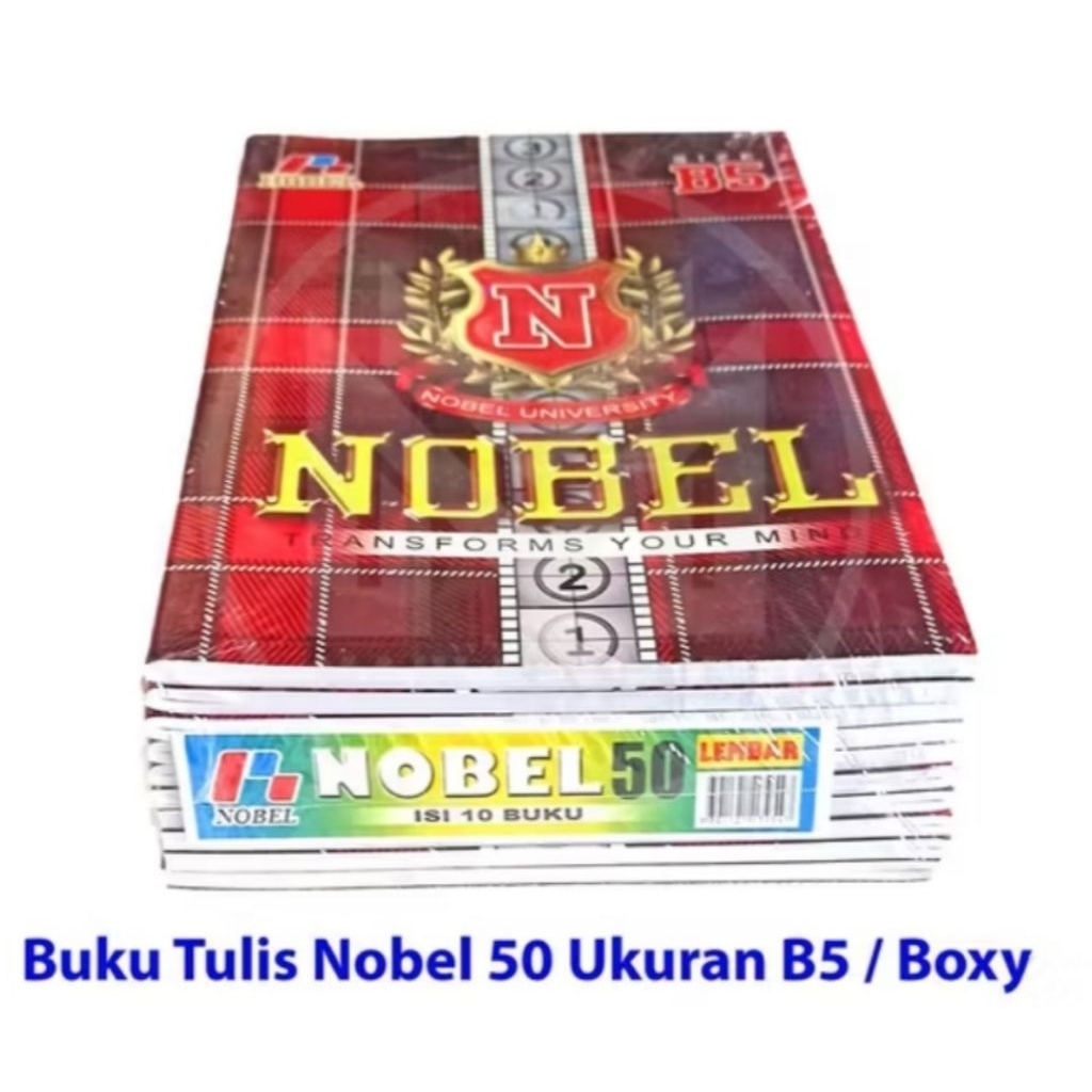 

Buku Tulis NOBEL Campus 50 Lembar/ 1pack isi 10 buku/ Size B5