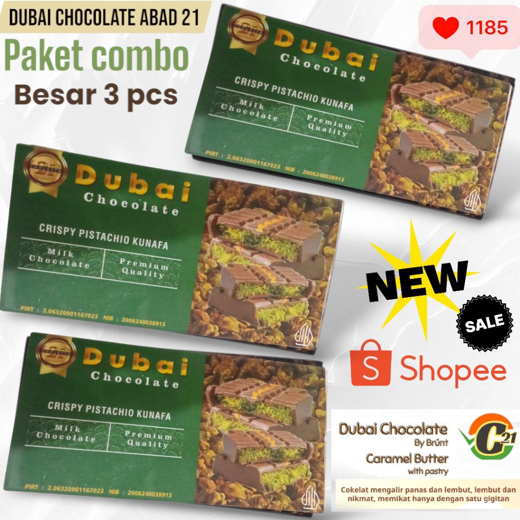 

DUBAI CHOCOLATE C21 BUNDLING /CRISPY PISTACHIO KUNAFA /PENCINTA COKLAT /C21VIRAL