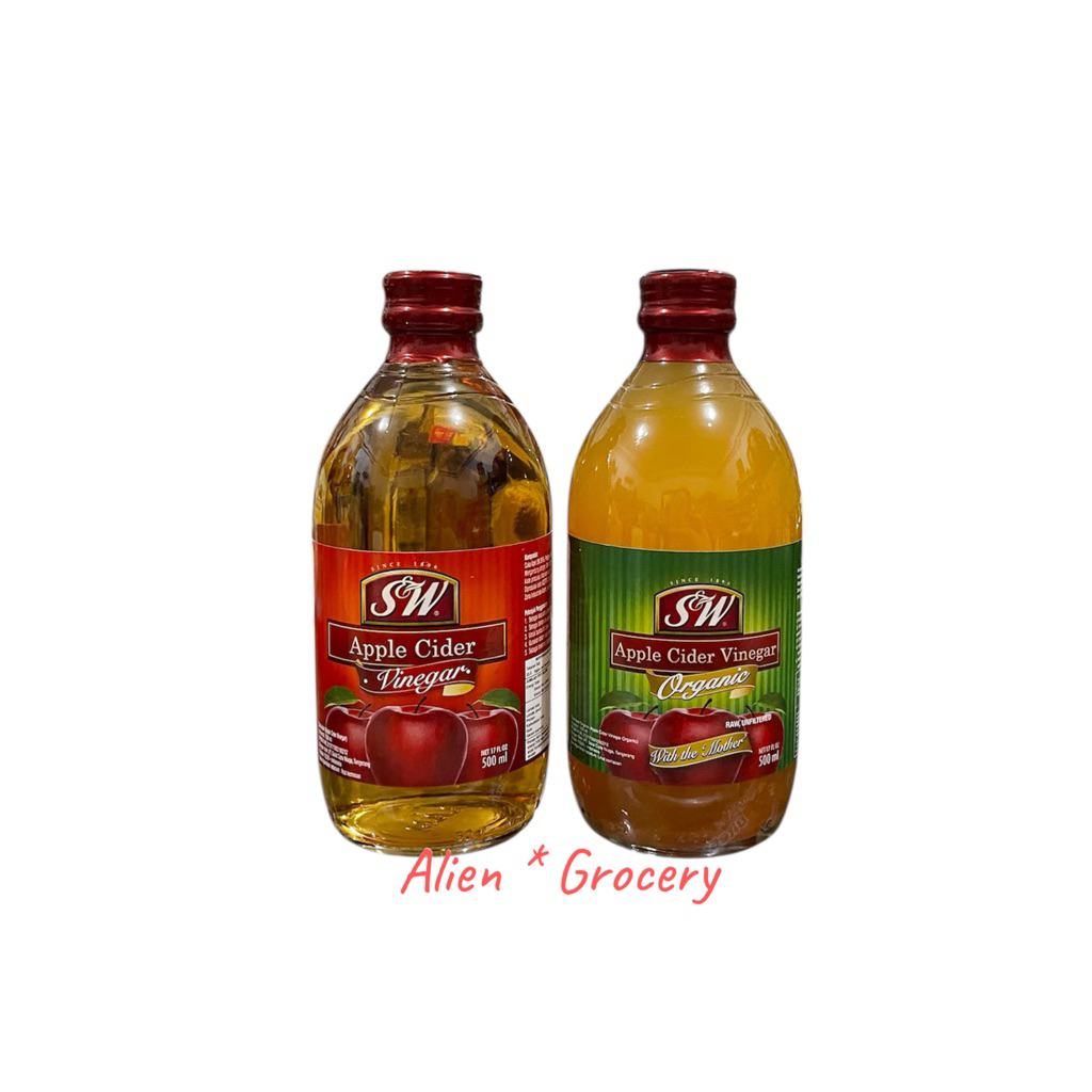 

S&W SW Apple Cider Vinegar Organic Unfiltered Cuka Apel Organik 500ml