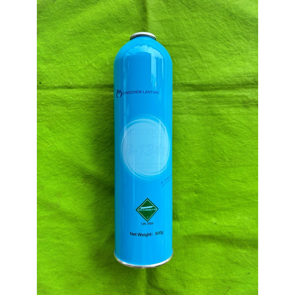 Ay00 Freon Refrigrigrant Sinonchem Lantian R134A 800 Gram Ac Mobil Kulkas Kwalitas Dupont Original