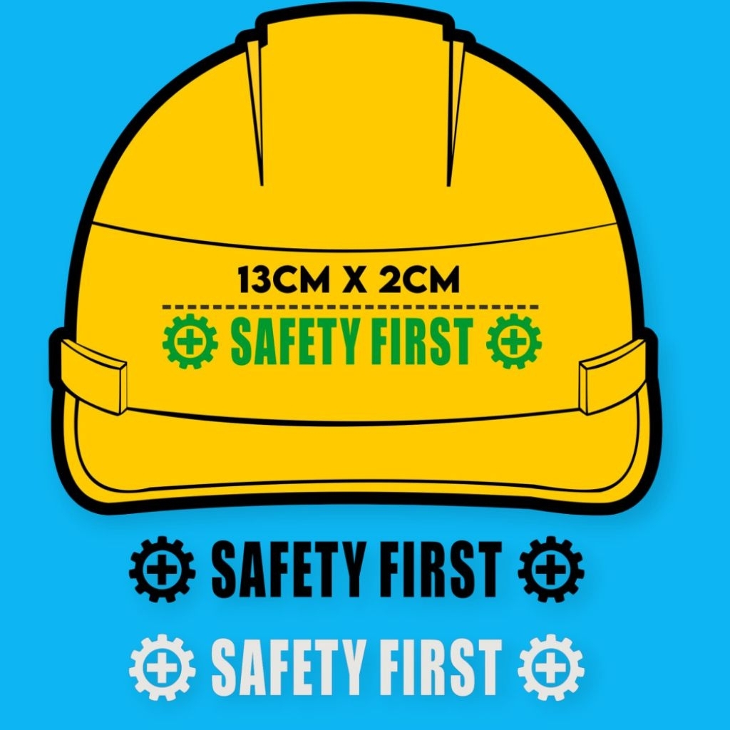 

Cutting Sticker Safety First 13cm x 2cm