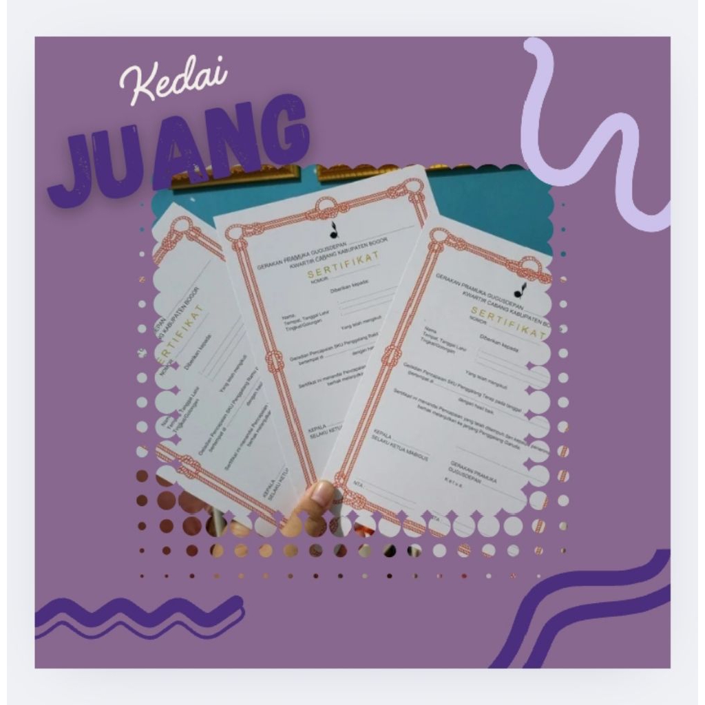 

Sertifikat TKU Penggalang Ramu/Rakit/Terap Khusus Kab. Bogor