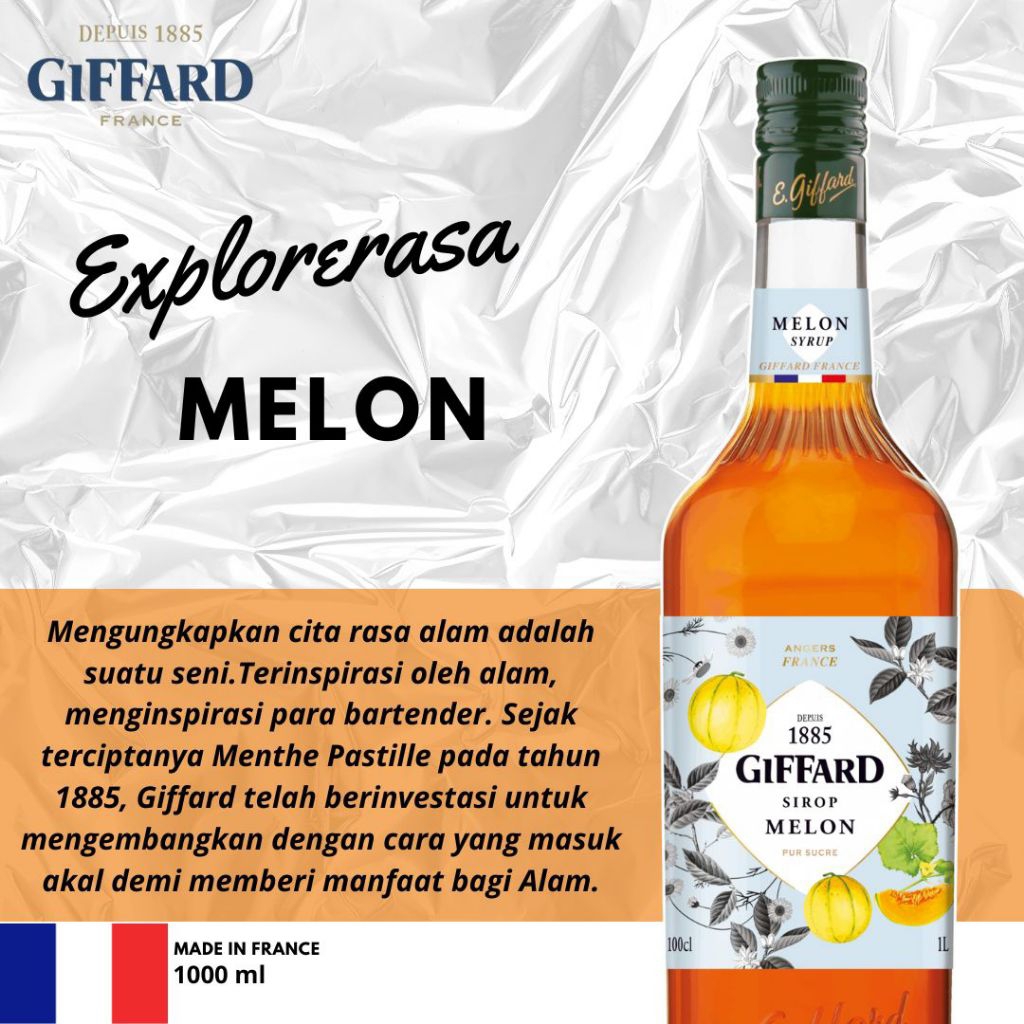 

Giffard syrup rasa melon 1 liter
