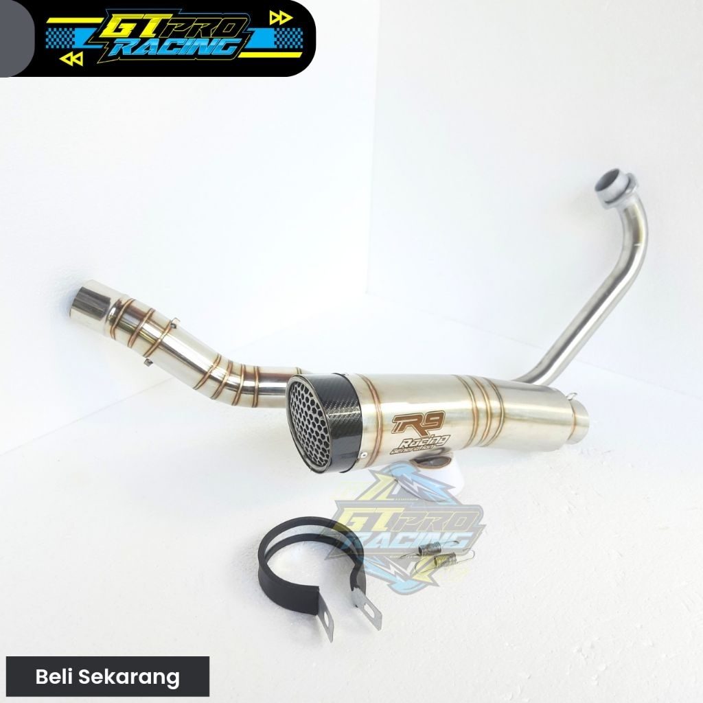 knalpot racing R9 H2 titan pnp Vixion, CBR 150R, CB150R, GSX, R15, mx king, supra gtr, sonic, satria