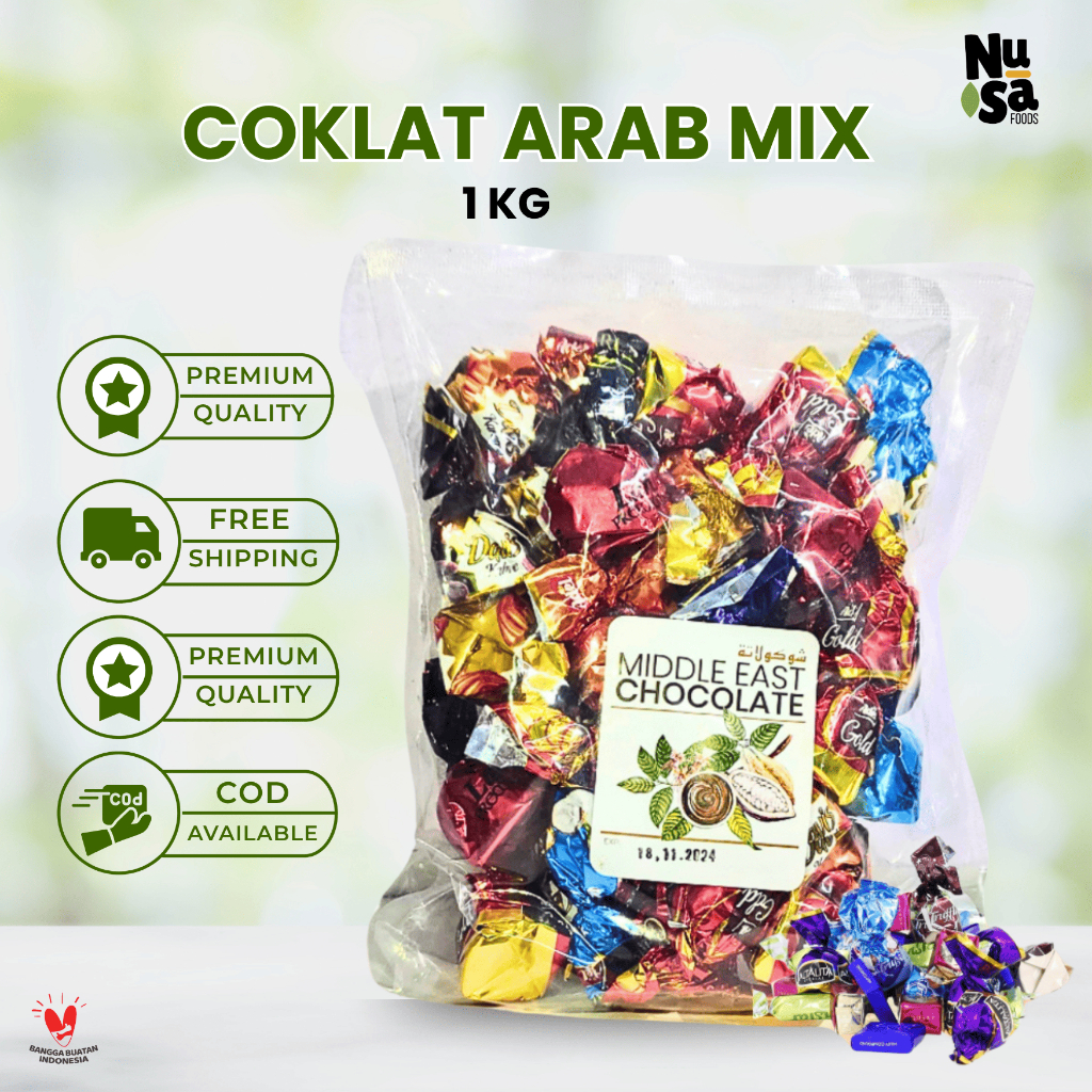 

Coklat Mix Arab 1 Kg Cokelat Premium Oleh Oleh Haji Umroh