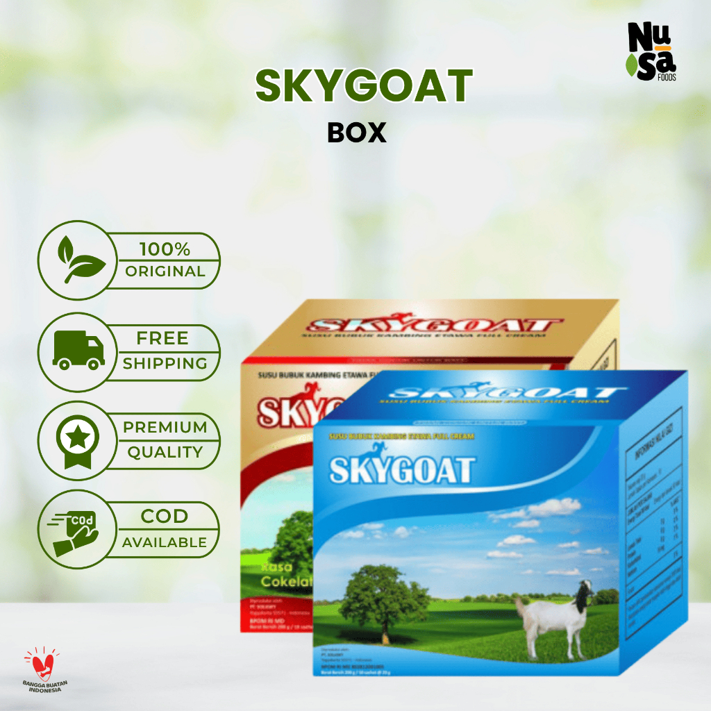 

Susu Kambing Skygoat Box Isi 10 Pcs Susu Etawa Menurunkan Kolestrol