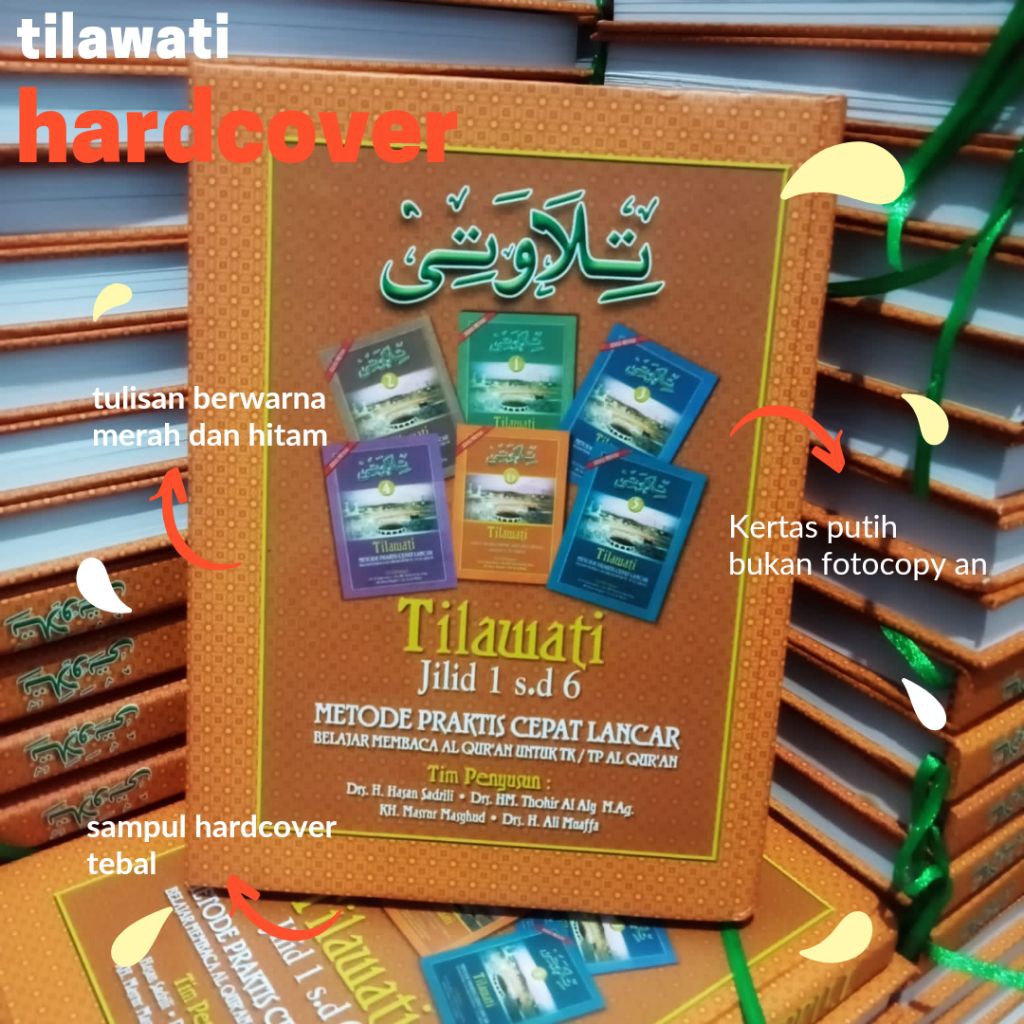 TILAWATI HARDCOVER JILID 1 -6 (FREE TUDING)