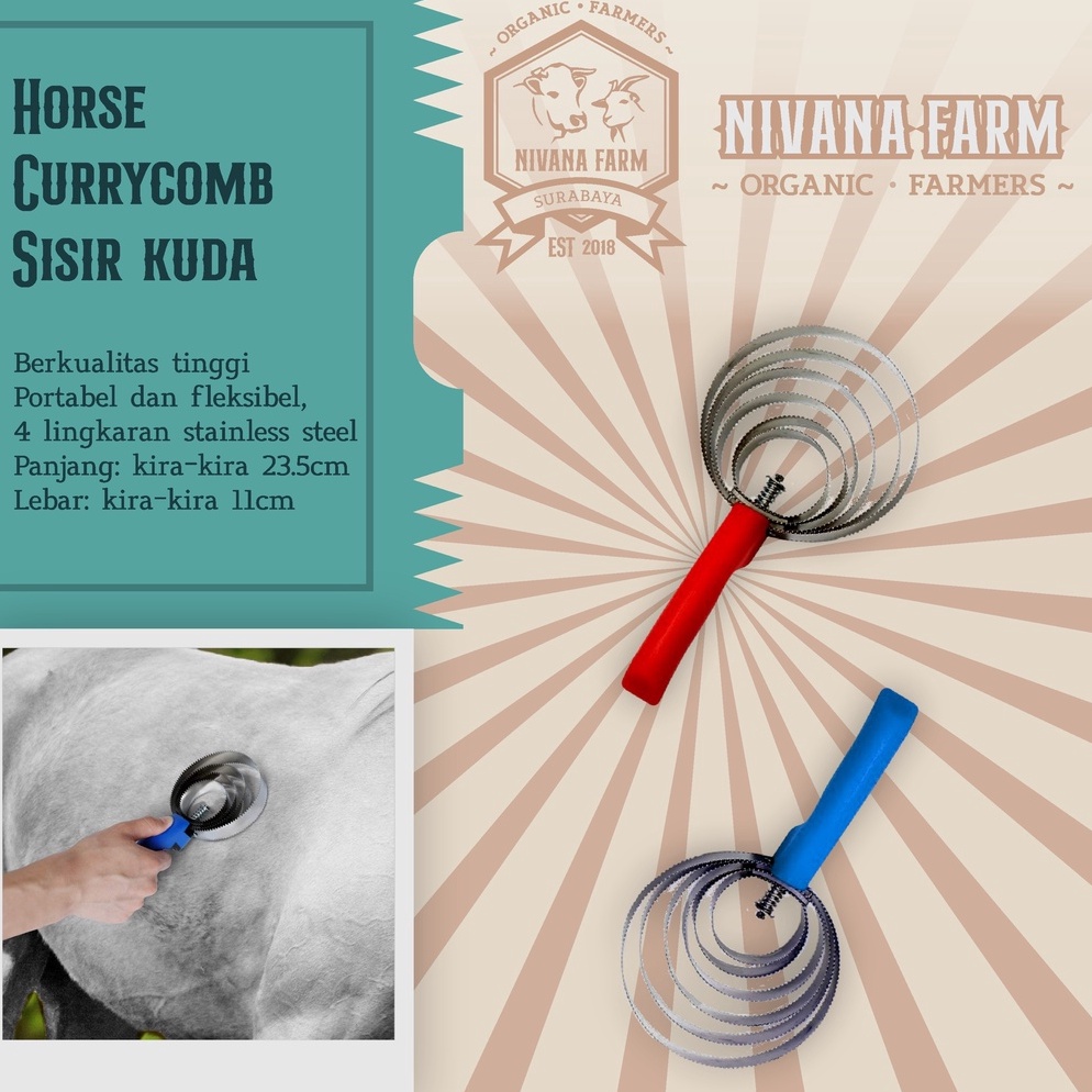 KODE L79Y Sisir Hewan Sapi Kambing Domba Kuda Sisir Kambing Sapi Merah