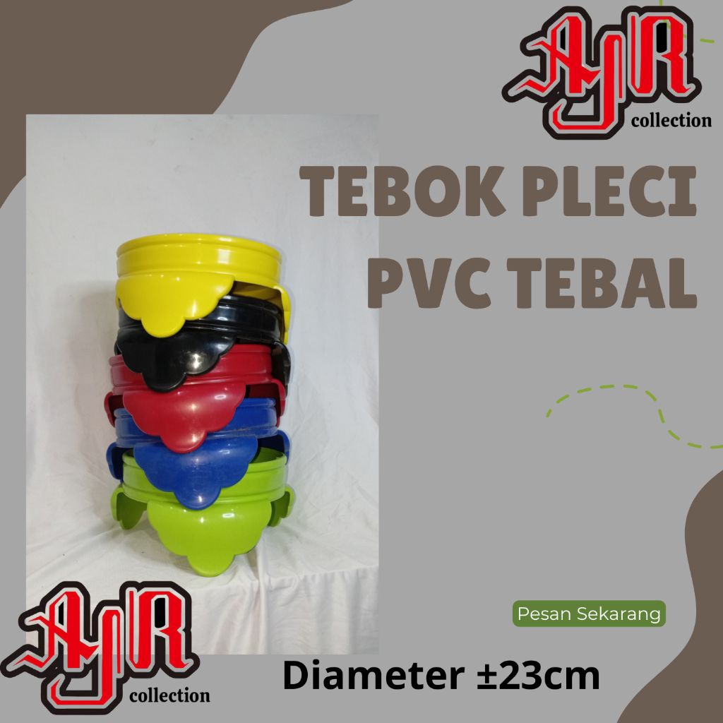 Tebok pleci Tebal Tebok sangkar pleci bahan pvc diameter 23cm