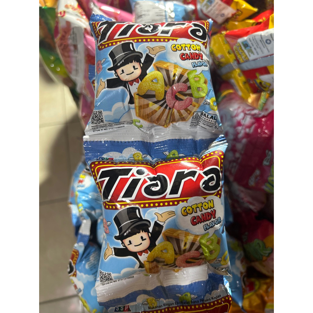 

TIARA ABC COTTON CANDY FLAVOUR ISI 10pcs