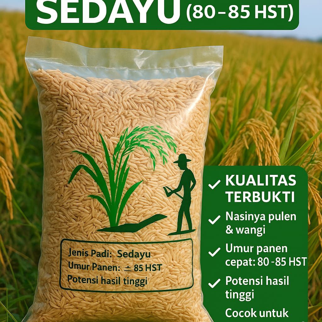

BIJI BENIH PADI SEDAYU KUWALITAS ORIGINAl NASI PUTIH PULEN DAN WANGI