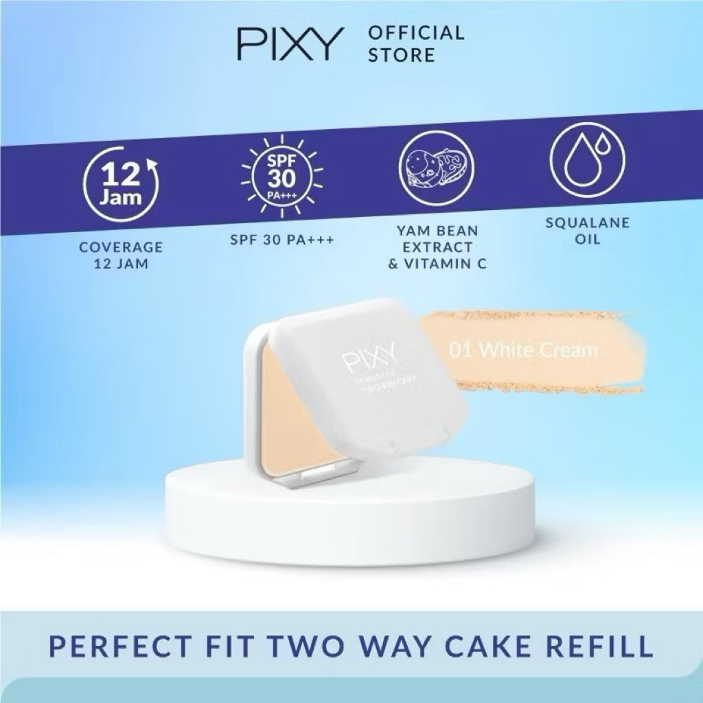 PIXY TWO WAY CAKE COMPACT POWDER REFILL BEDAK PIXY