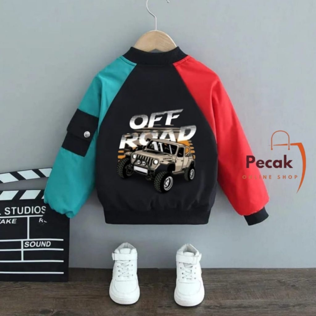 jaket bomber anak kombinasi gambar off road/jaket anak laki laki bomber terbaru jaket /mantel&coat r