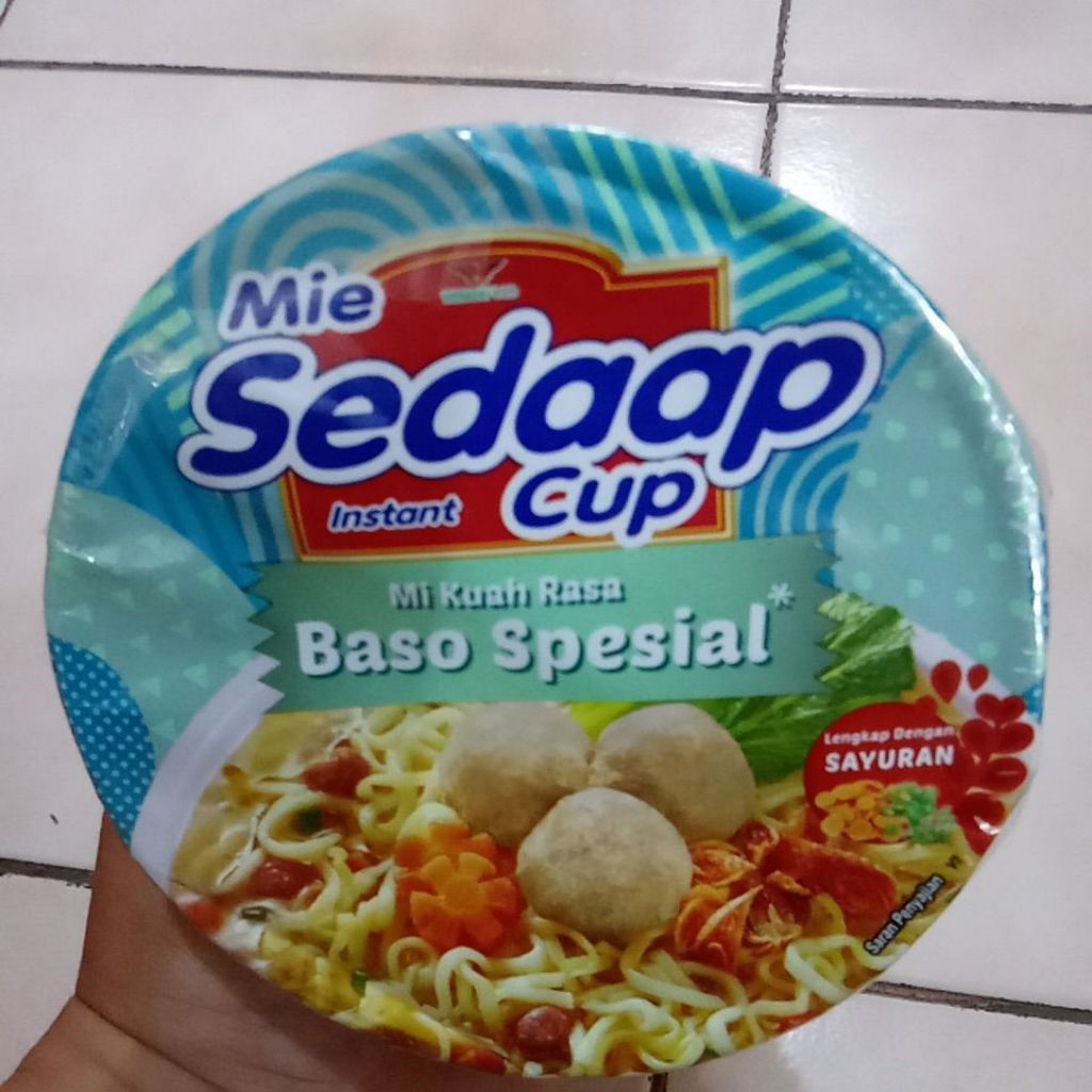 

Mie Sedaap Instan Cup Mi Kuah Rasa Baso Spesial 77gr