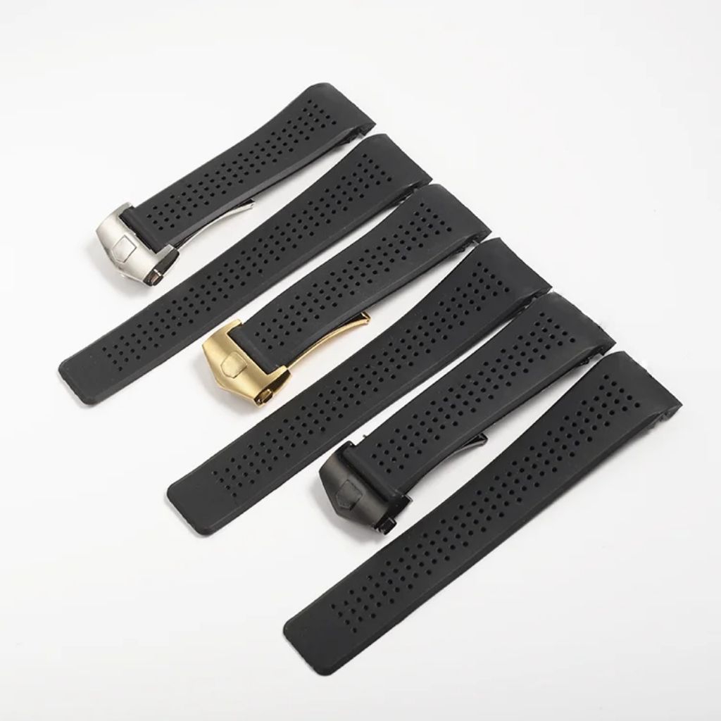 Tali strap Tag Heuer huer rubber karet 22mm 24mm