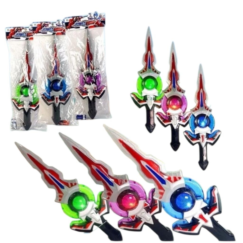 MAINAN ANAK PEDANG PEDANG ADA LAMPU DAN SUARA