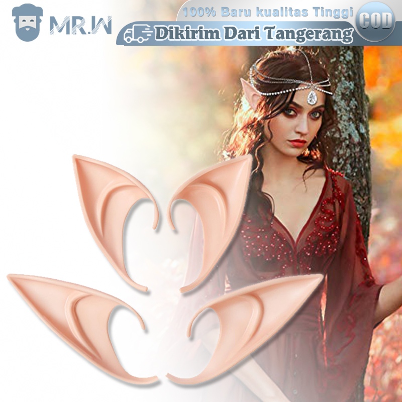 2pcs Telinga Elf Telinga Peri Telinga Palsu Kuping Palsu Elf Ears Telinga Elf Palsu