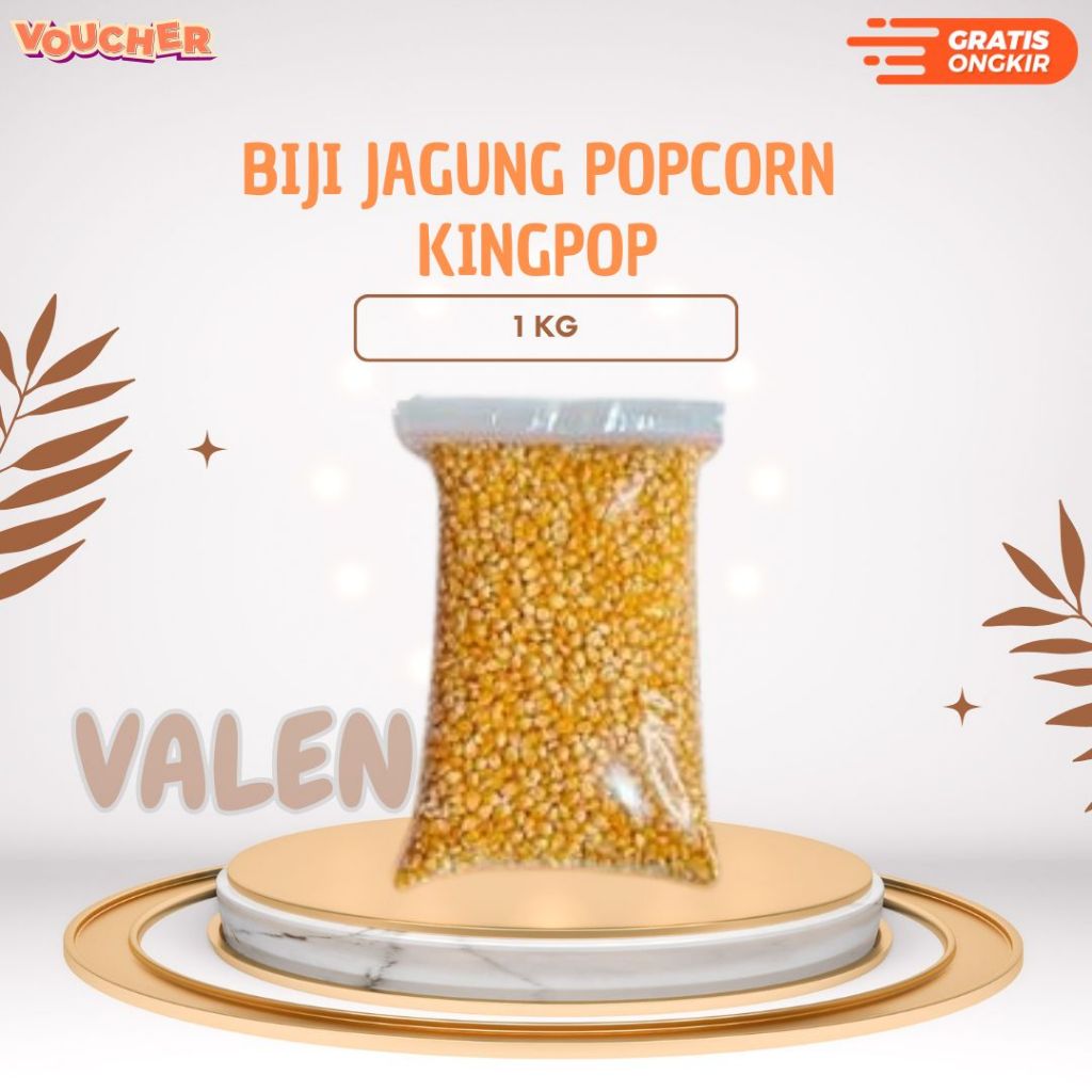 

Biji Jagung Popcorn Mentah Merk King pop / Kingpop 1 Kg / Halal