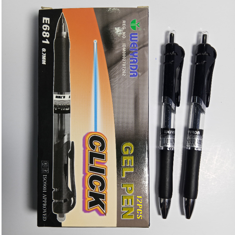 

Weyada Gel Pen Click 12PGS E681 0.7MM