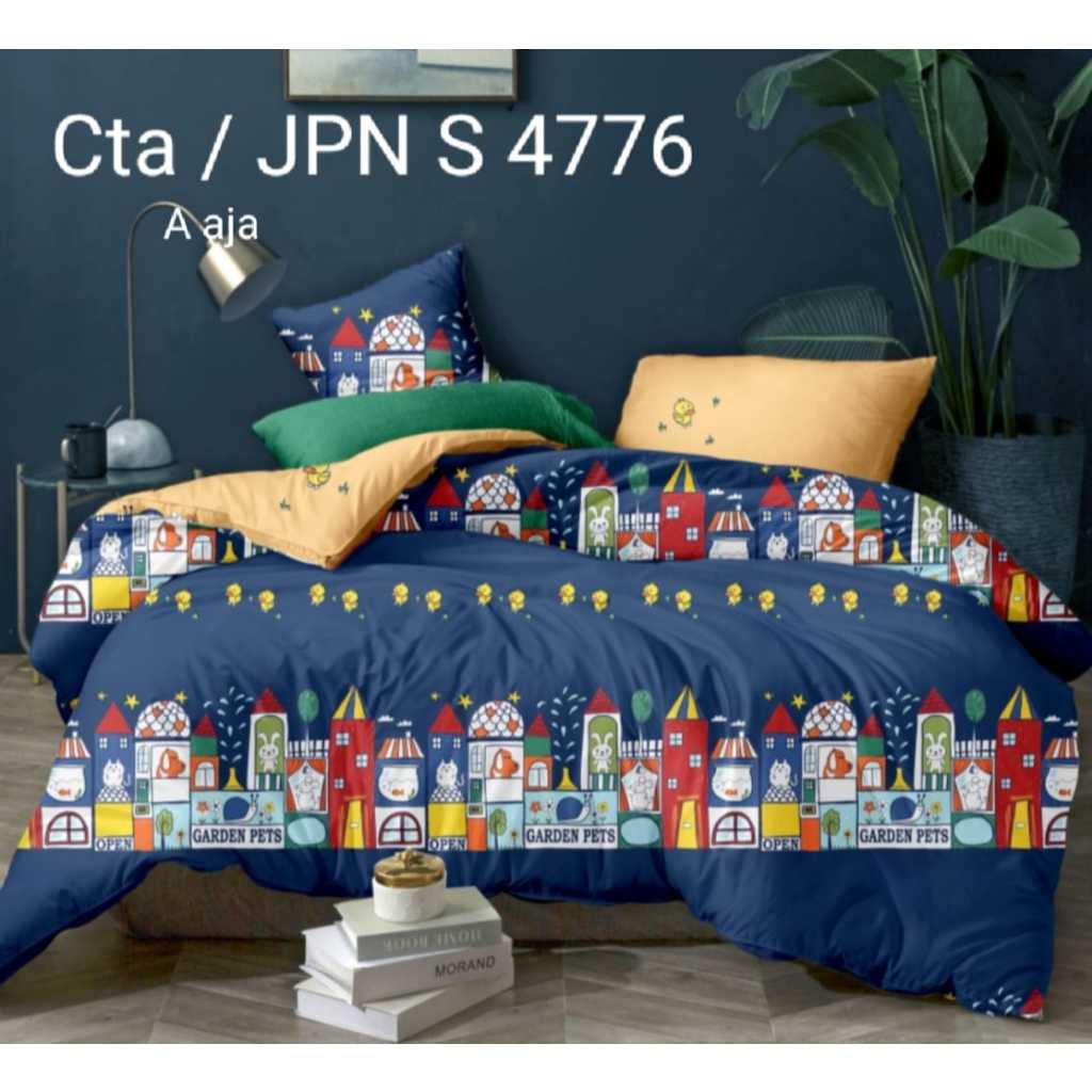 Bedcover dan Sprei set katun jepang ukuran 120x200