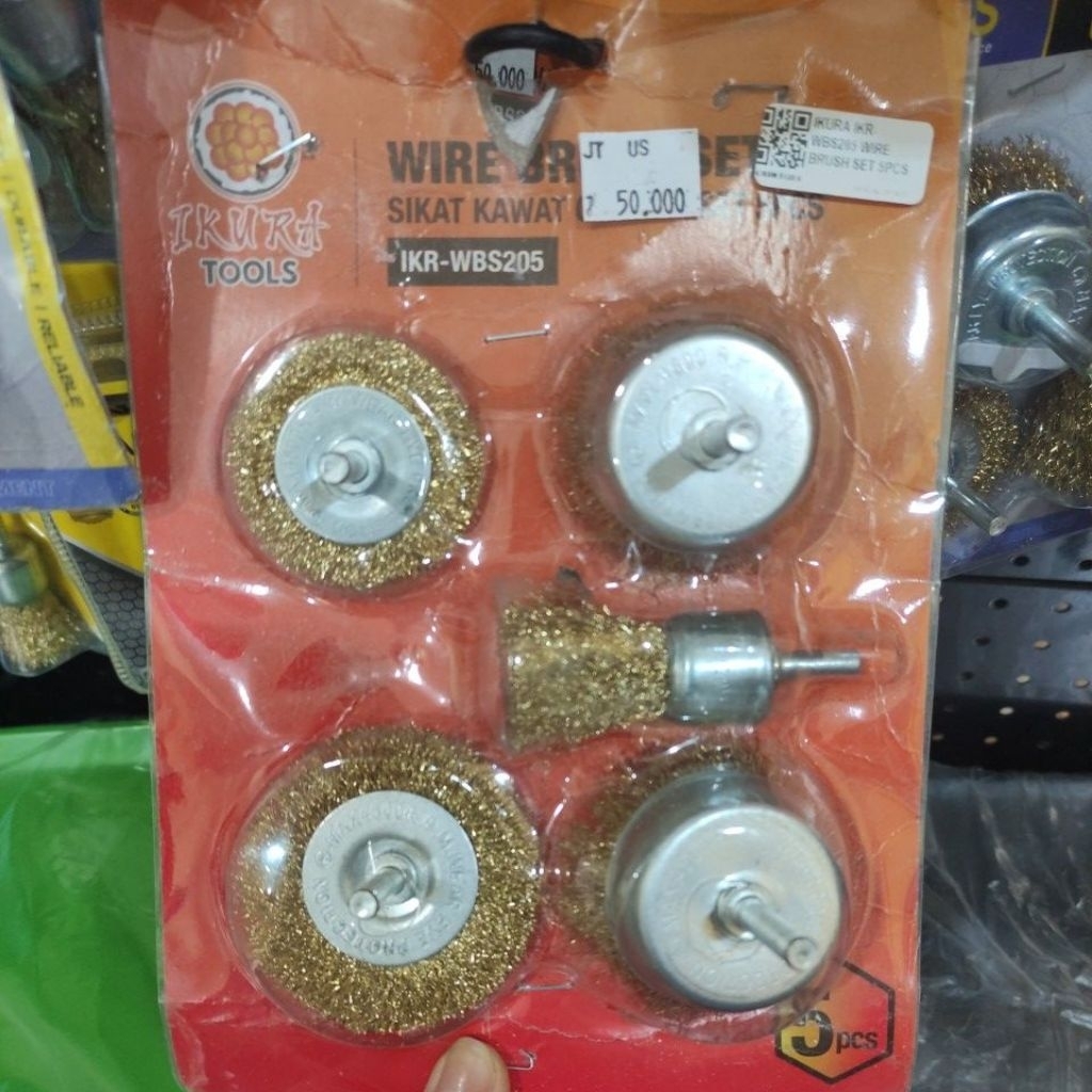 Sikat Kawat Gerinda Mini 5pcs Cup Brush Wire/ sikat bor set ( isi 5pc) ( SIKAT KAWAT GERINDA )