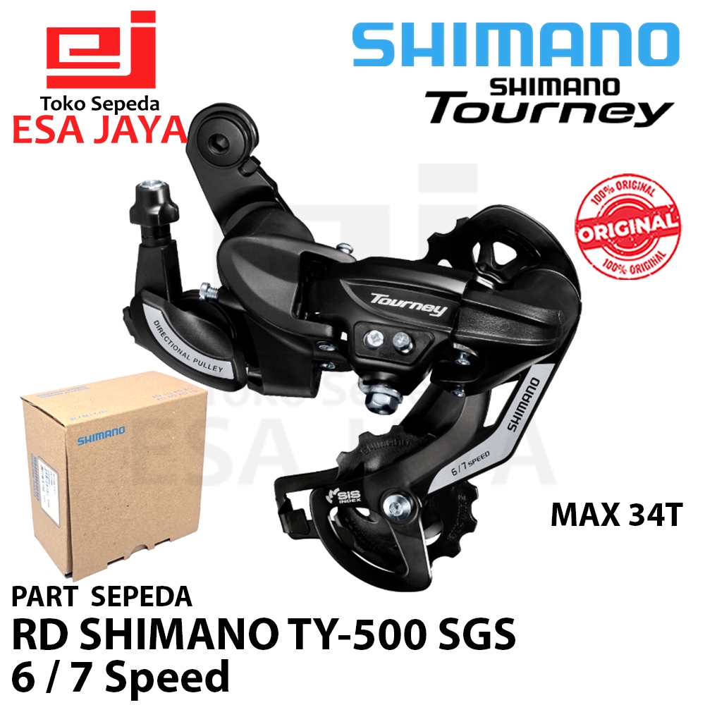 RD Shimano Tourney TY500 Original | Rear Derailleur 6/7 Speed Sepeda MTB Lipat