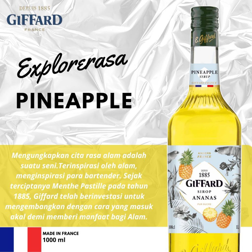 

Giffard syrup rasa Pineapple 1liter