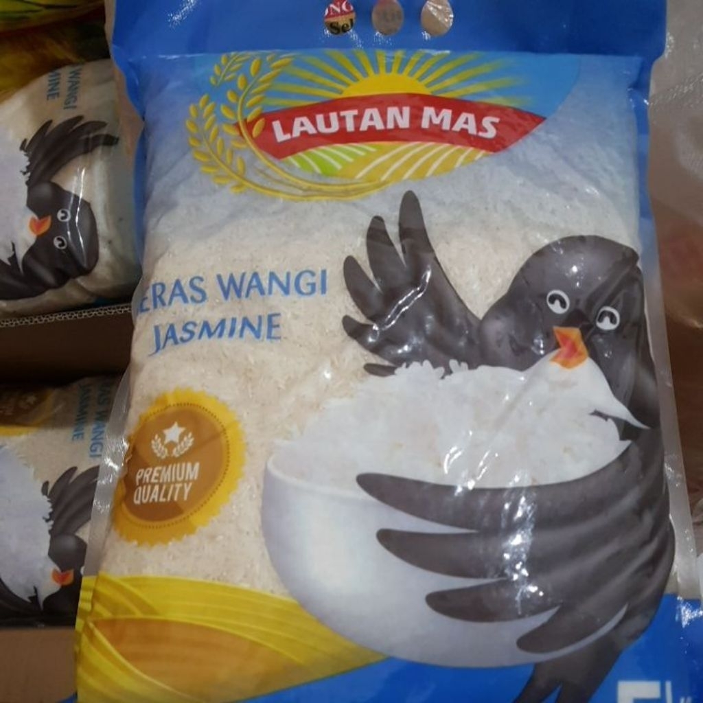 

Pingguin Biru Beras Jasmine Vietnam Premium Quality 5kg