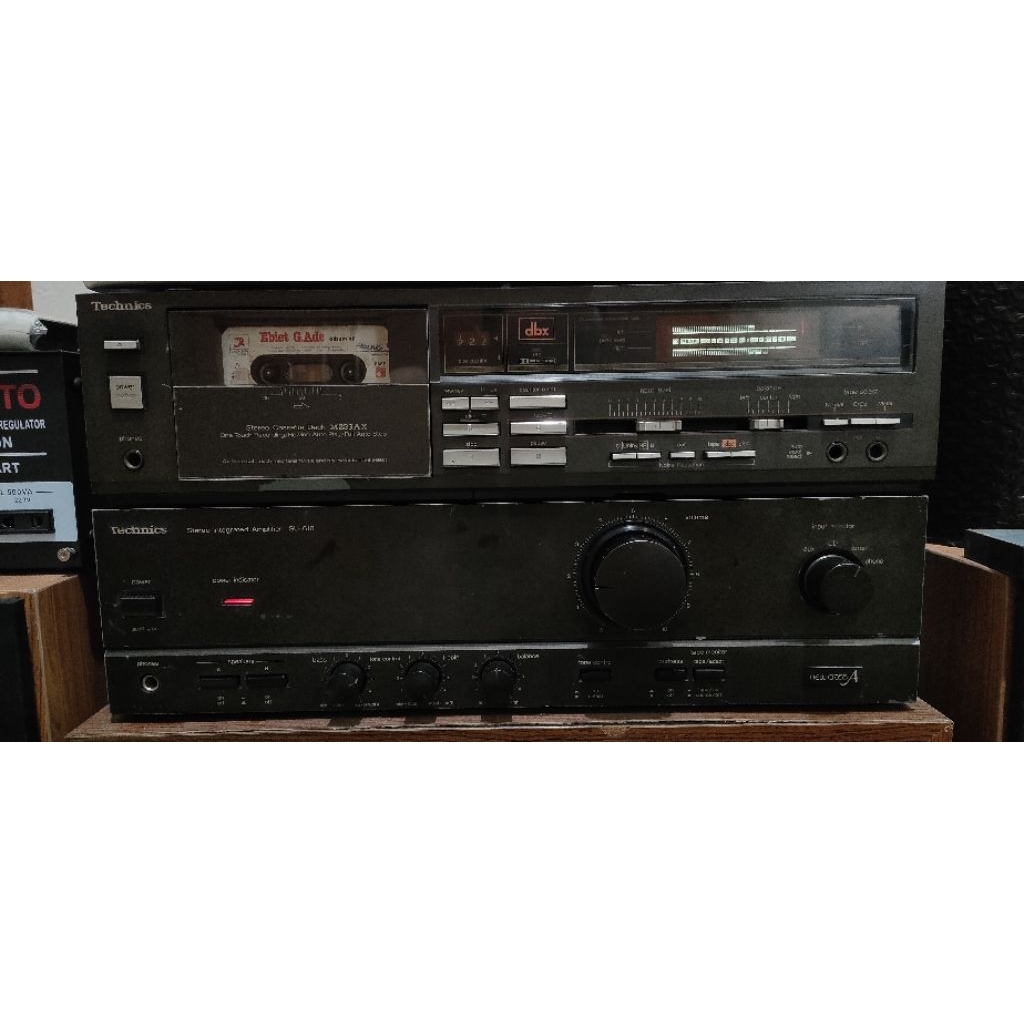 satu set Tape TECHNICS M233AX dan Amplifier TECHNICS SU-610