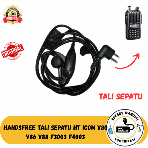 Handsfree HT Icom V80 V88 Tali Sepatu Earphone HT Icom V80 V88