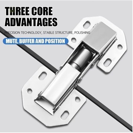 ENGSEL KODOK 3 INCH 90 DERAJAT / ENGSEL SENDOK PINTU LEMARI TANPA BOBOK ENGSEL JEMBATAN HIDROLIK 3IN