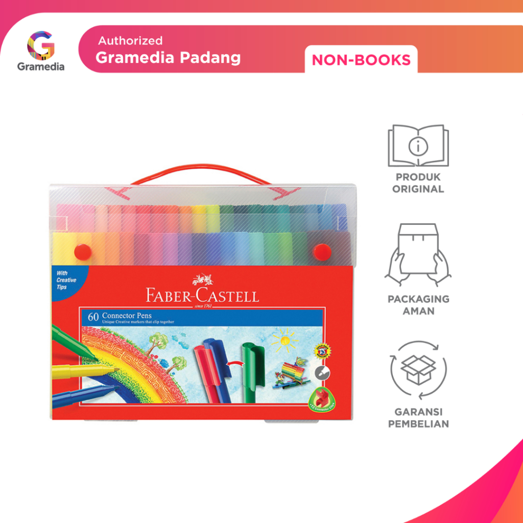 

Gramedia Padang - Faber Castell Connector Pen 60 warna
