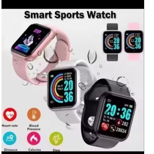 Smartwatch wanita Y68 smart watch y68 Smartband Y68
