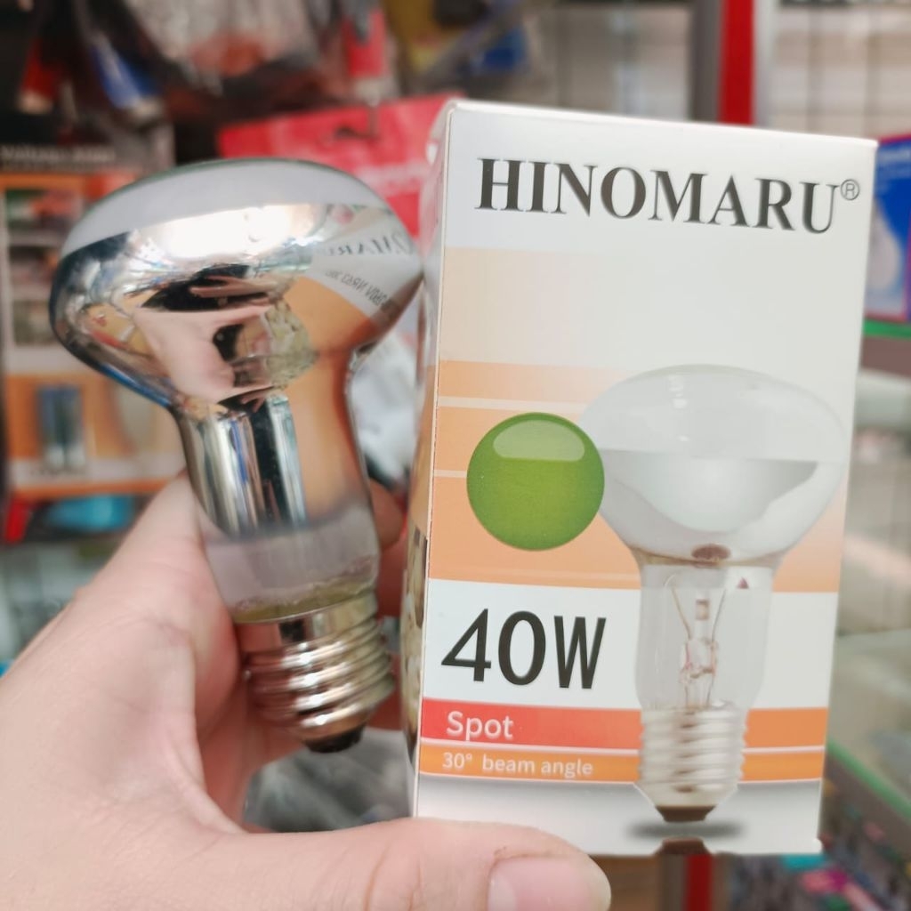 Hinomaru lampu spot 40W NR63 / Lampu penghangat / Lampu ayam 40W Hinomaru NR63