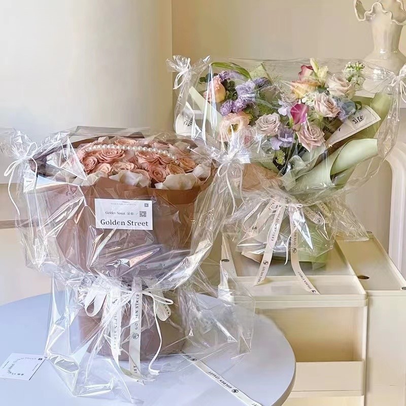 

[20PCS] Plastik OPP Bening Wrap Buket Bunga / Plastik Parcel Hampers Flowers